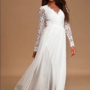 Lulus Awaken my Love Ivory White Dress XL NWT